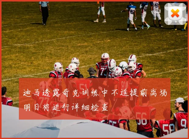 迪马透露奇克训练中不适提前离场明日将进行详细检查